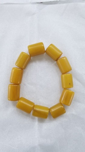 Bracelet made yellow - yellow, baltic