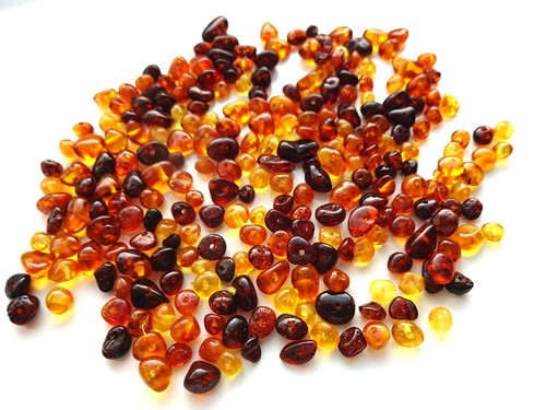 Real baltic holed amber loose - real,