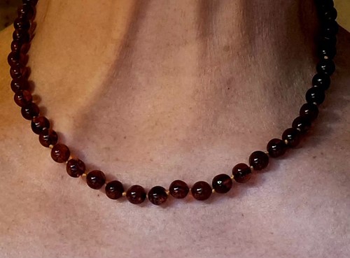 Genuine baltic amber necklace - amber,