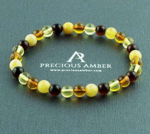 Multicolor small baltic amber - multicolor,