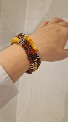 Amber bracelet natural baltic - bracelet,