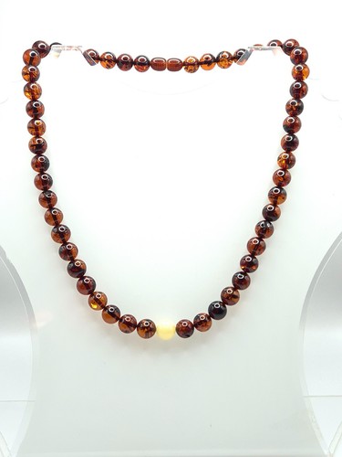 Natural baltic amber bead - natural,