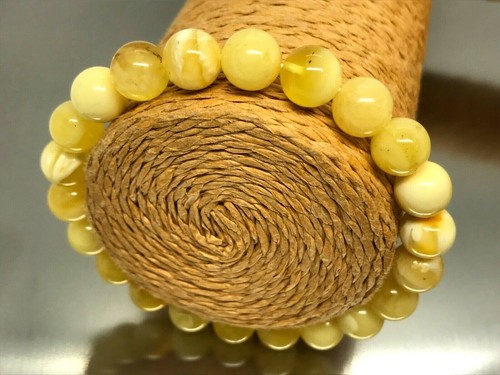 Amber bracelet gift round - amber,