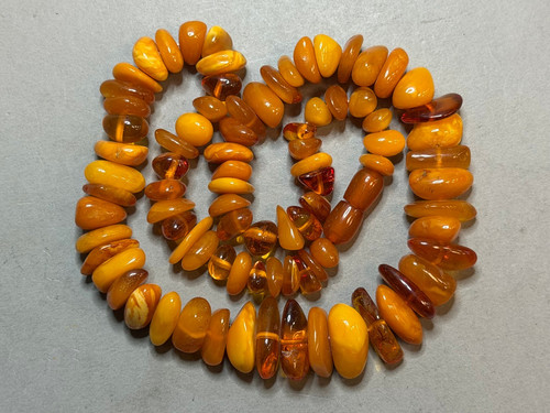 Vintage baltic amber disc - baltic,