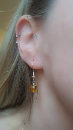 Natural baltic amber bead - baltic,