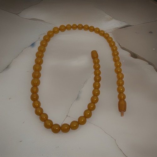 Genuine baltic amber bead - amber,