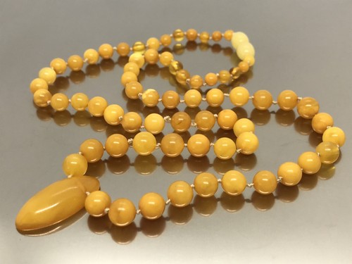 Amber necklace pendant - pendant, gift