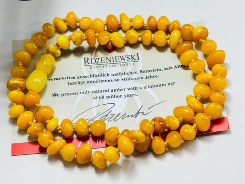 Natural baltic eggyolk amber - eggyolk,