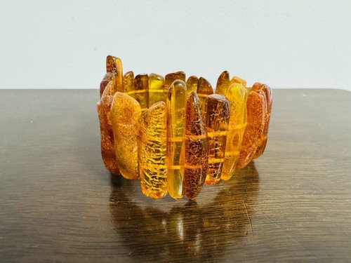 Natural baltic amber bracelet - amber,