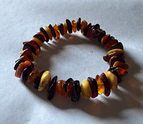 Baltic amber chip beaded - baltic,