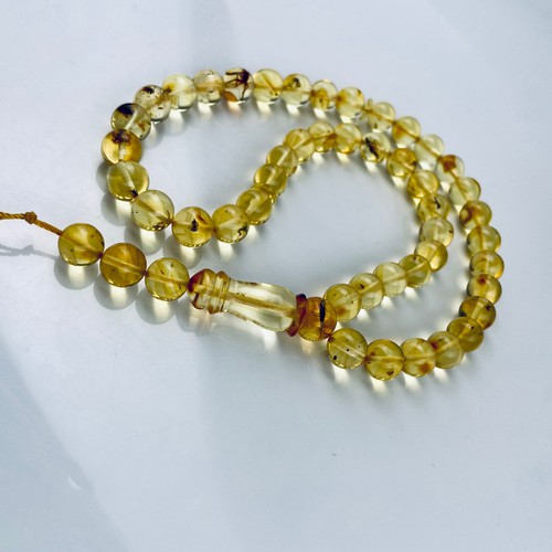 Natural baltic amber prayer - baltic,