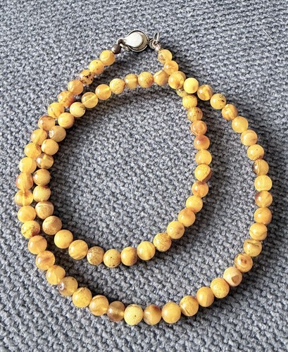 Delicate baltic amber - amber, necklace